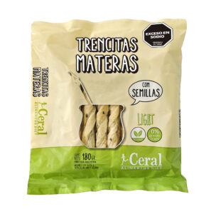 Trencitas materas con avena, semillas de lino y sésamo